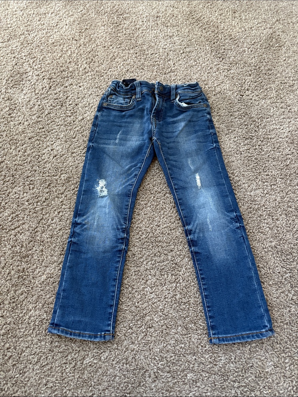 7 For All Mankind Boys' Blue Distressed Jeans